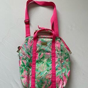 Lilly Pulitzer Pink & Green Floral Cooler Backpack